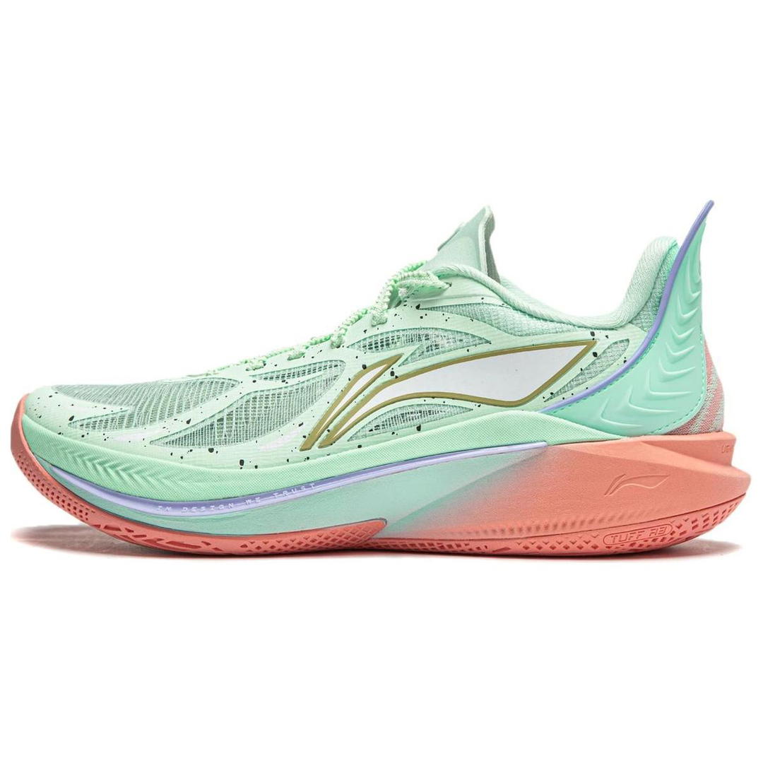 Li-Ning LiNing SONIC 12 Cushioning Anti Slip Wear Resistant Breathability Low Top Basketball Shoes Men's Green