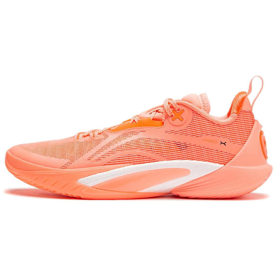Li-Ning LiNing Speed 10 Durable Breathable Low Top Basketball Shoes Men's Neon Orange Orange