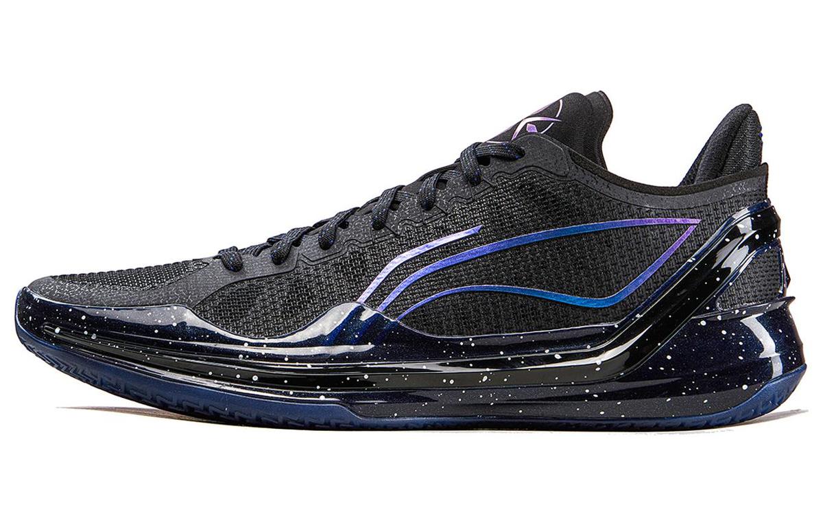 Li-Ning LiNing Blade 4V2 Cushioned Slip Resistant Lightweight Rebound Low Top Basketball Shoes Men's Black