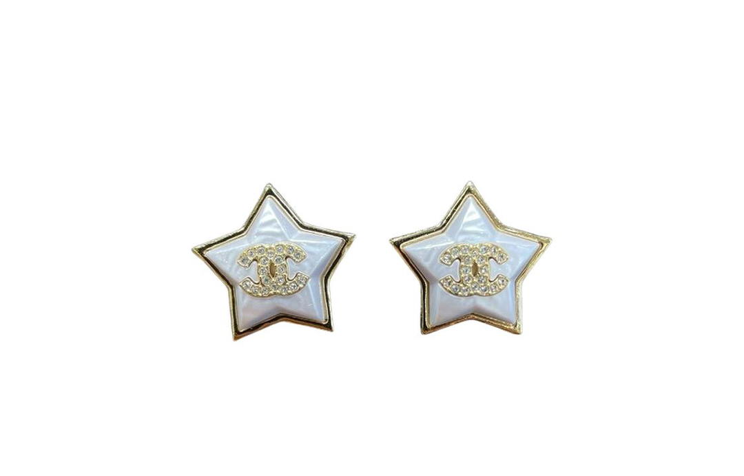 Chanel Chanel Stud Earrings Women's