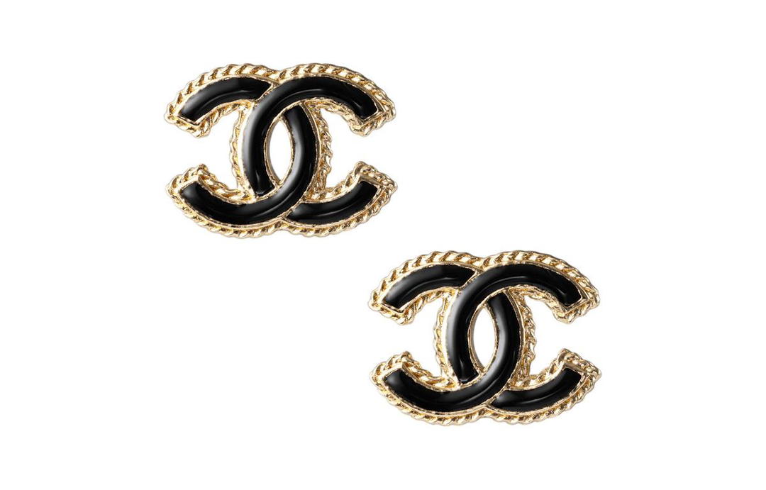 Chanel Chanel Stud Earrings Women's