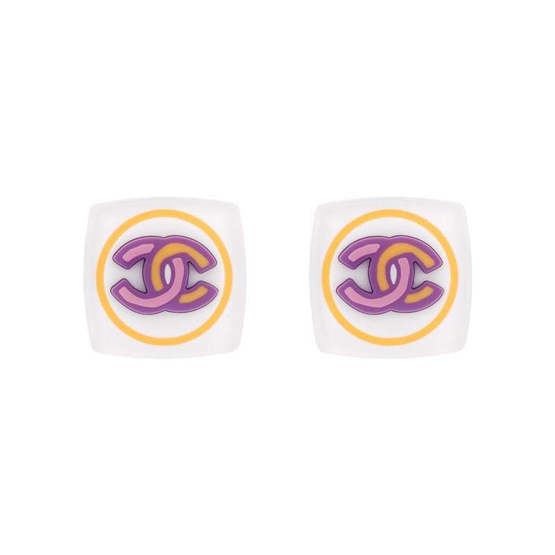 Chanel Chanel Stud Earrings Women's