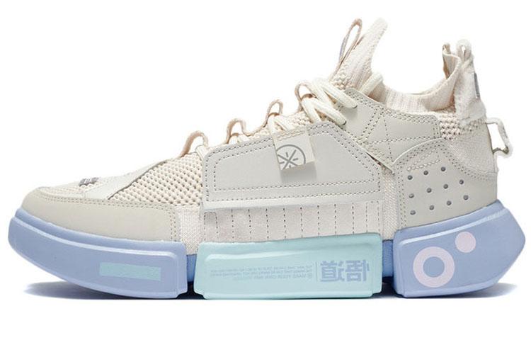 Li-Ning LiNing Essence 2 ACE Cotton Candy Cushioned Wear Resistant Slip Resistant Mid Top Basketball Shoes Pearl White