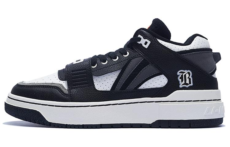 Li-Ning LiNing BadFive Anti Slip Wear Resistant Low Top Skateboard Shoes Black White