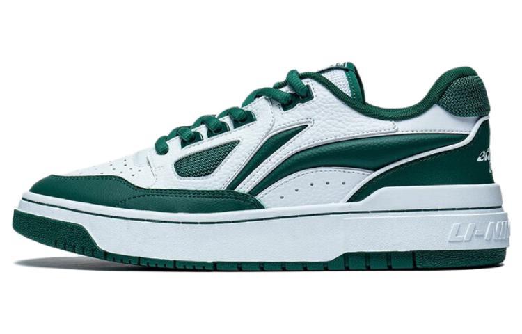 Li-Ning LiNing Rookie 2 Anti-Slip Wear-Resistant Low-Top Skateboard Shoes Men's White Green