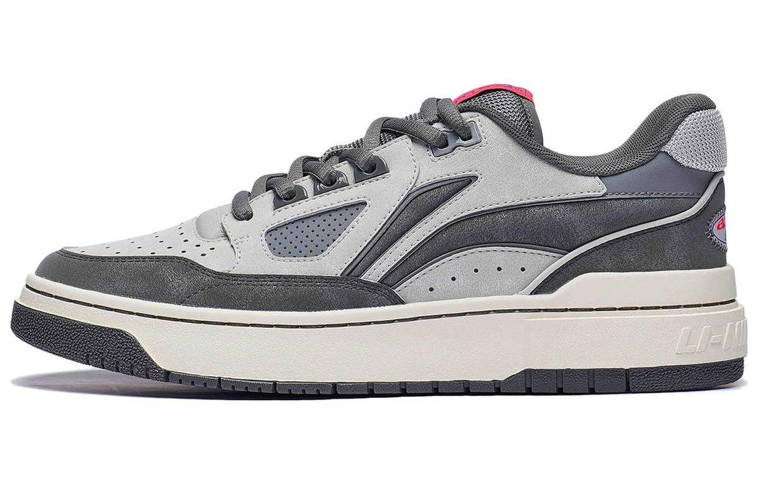 Li-Ning LiNing Rookie 2 Cushioned Slip Resistant Low Top Basketball Shoes Men's Gray