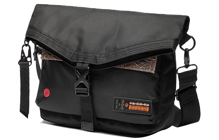 Li-Ning LiNing CF Tracing Fabric Shoulder Bag Crossbody Bag Unisex Black