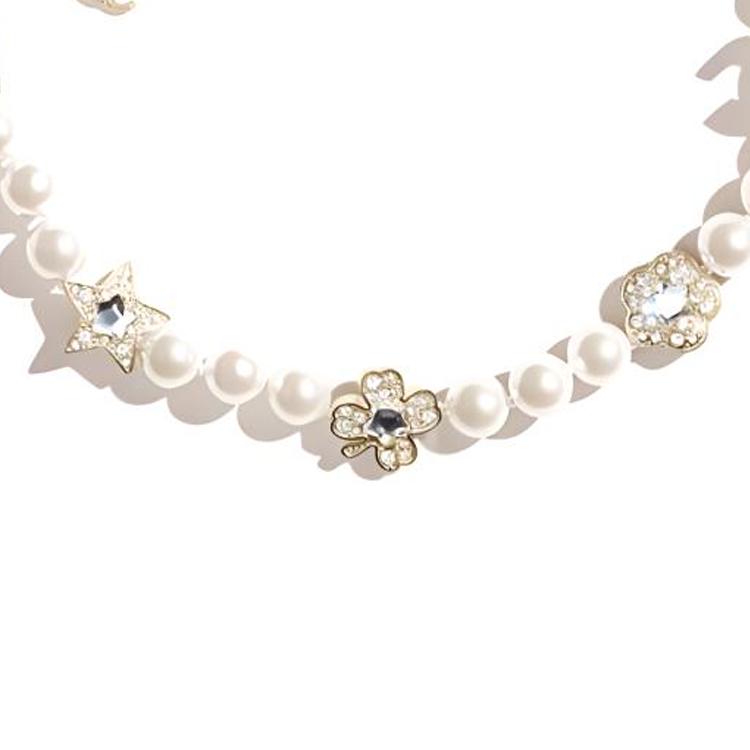 Chanel Chanel Metal Necklaces Women's White