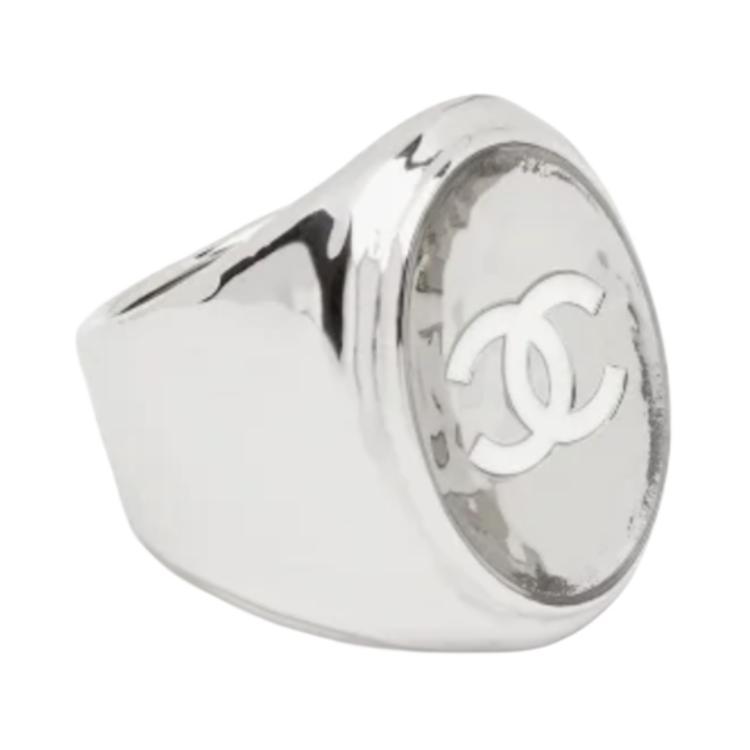 Chanel Chanel Metal Rings Unisex Silver