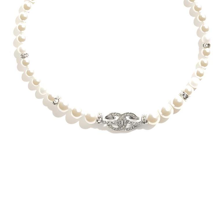 Chanel Chanel Metal Necklaces Women's White