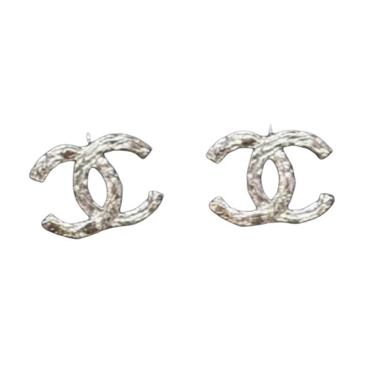 Chanel Chanel Earrings Unisex Silver
