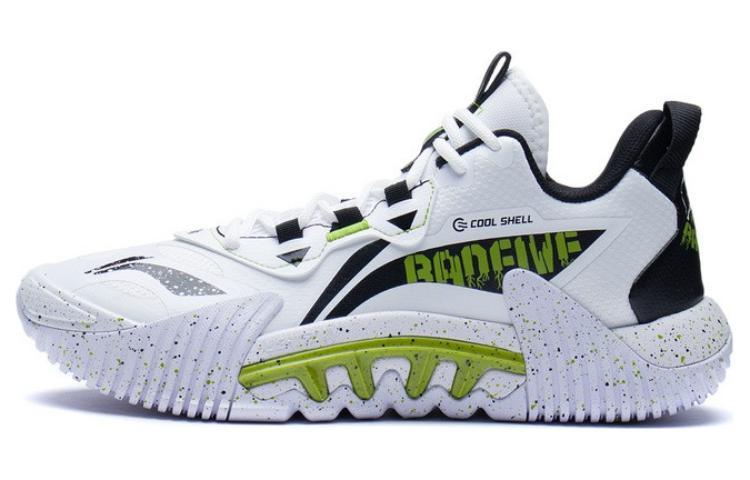 Li-Ning LINING Badfive 2.5 Basketball Shoes Men Low Top White/Black/Green