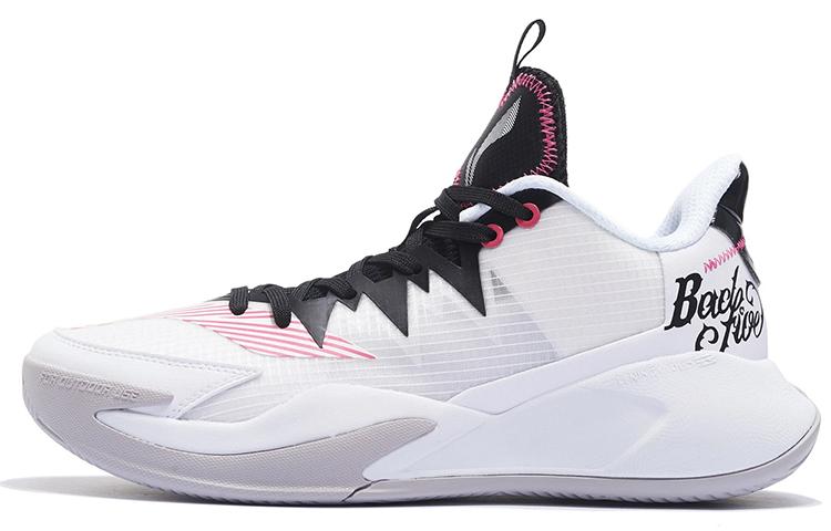Li-Ning LINING Storm Low Basketball Shoes Men Low Top Standard White/Black