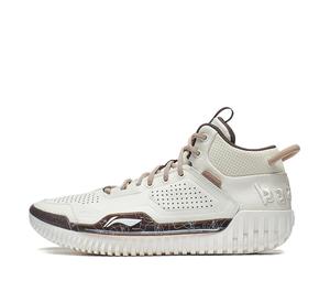 Buy LiNing Badfive 3 Cushioning Wear Resistant Mid Top Basketball Shoes Men's Ecru at Sasom – Authentic and Ready to Ship