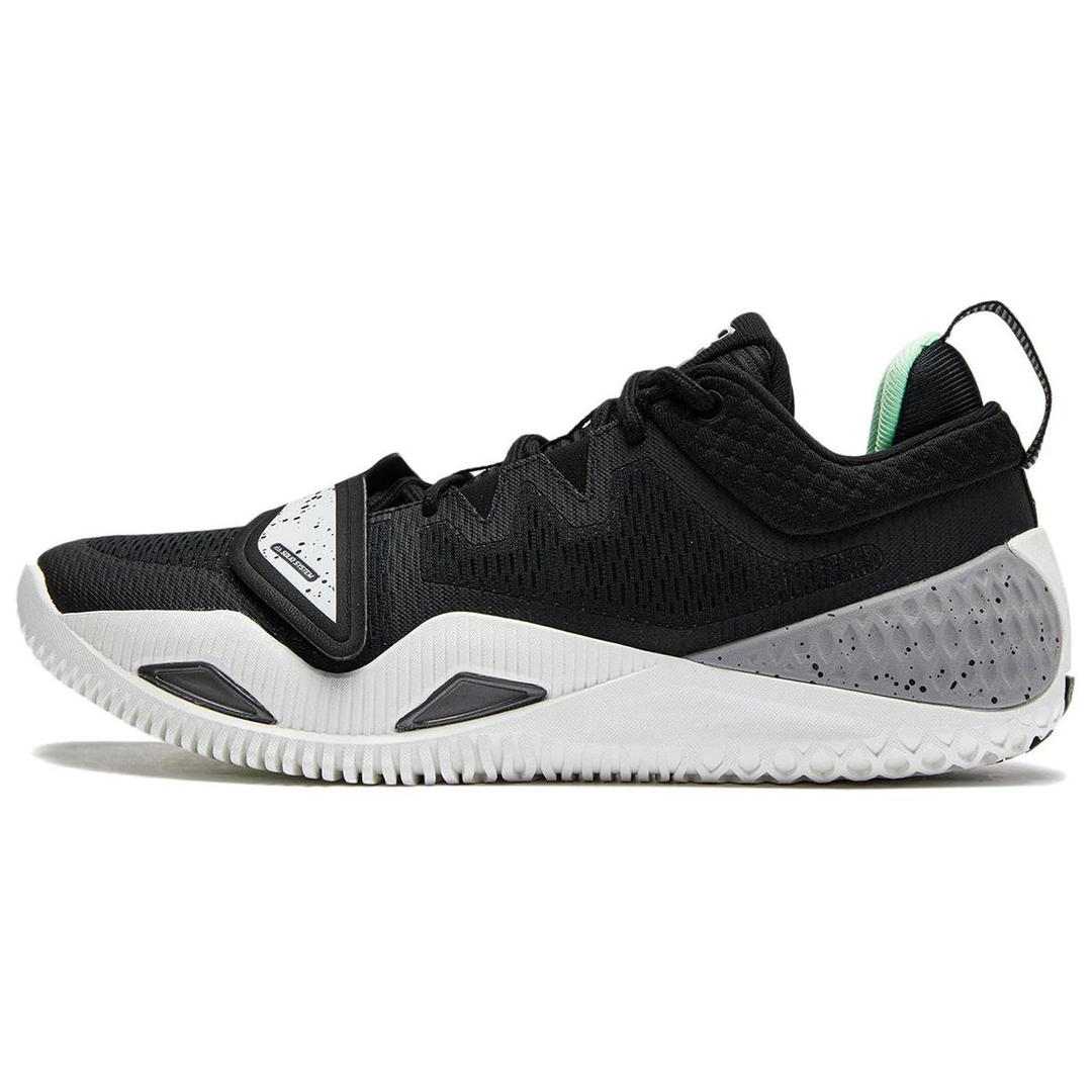 Li-Ning LINING Rage 2 Basketball Shoes Men Low Top Black White