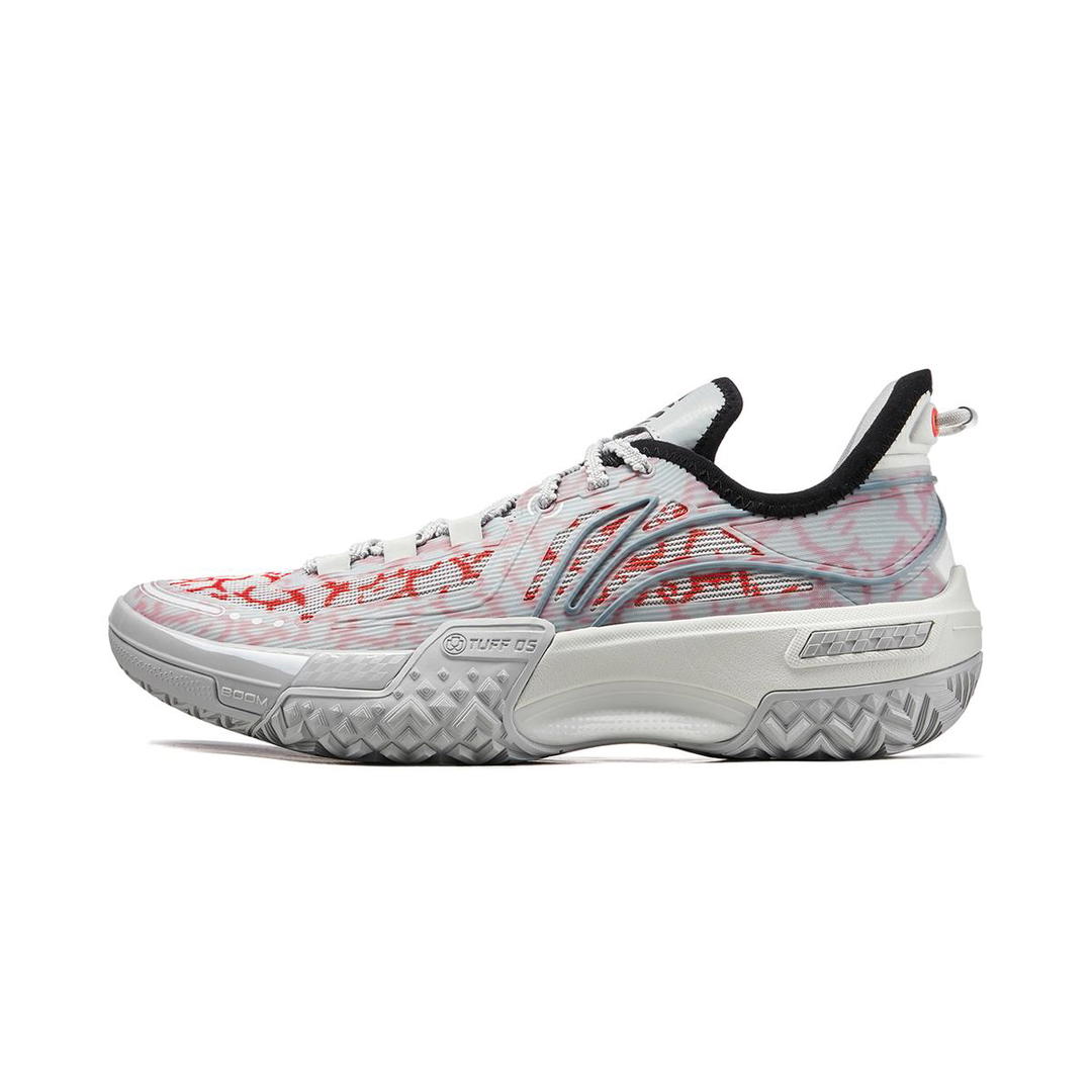 Li-Ning LINING Shudder Basketball Shoes Men Low Top Gray