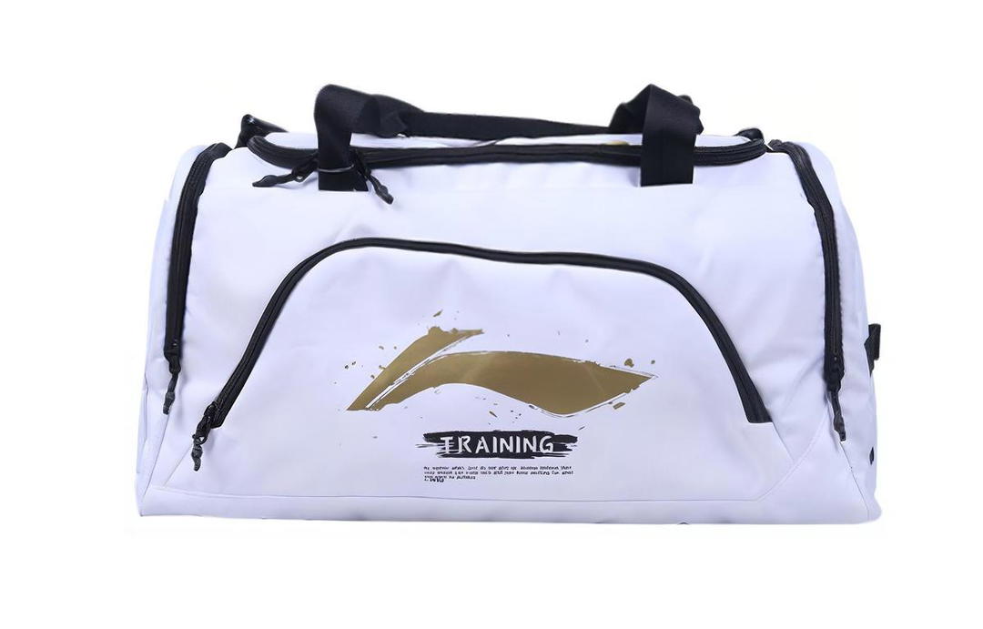 Li-Ning LiNing Polyester Handbag Crossbody Bag Backpack Gym Bag Large Size Unisex White