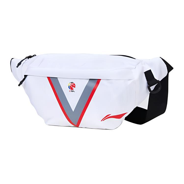 Li-Ning LiNing Fabric Fanny Pack, Shoulder Bag, Crossbody Bag Unisex White