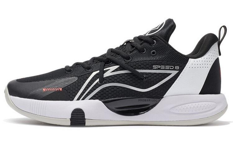 Li-Ning LINING Speed 8 Basketball Shoes Men Low Top Black/Standard White