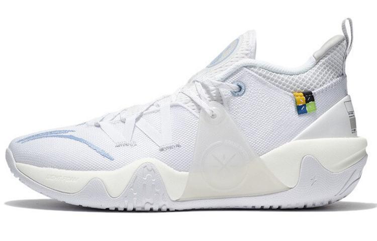 Li-Ning LiNing Coldblood Anti Slip Wear Resistant Low Top Basketball Shoes White