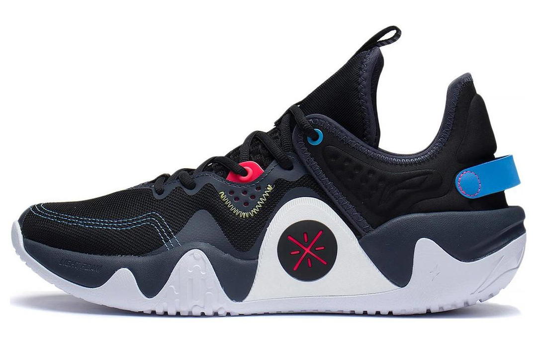 Li-Ning LINING Coldblood Basketball Shoes Men Low-Top Black/Ink Gray