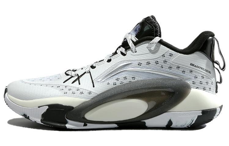 Li-Ning LiNing Cushioning Wear Resistant Mid Top Basketball Shoes Men's Black