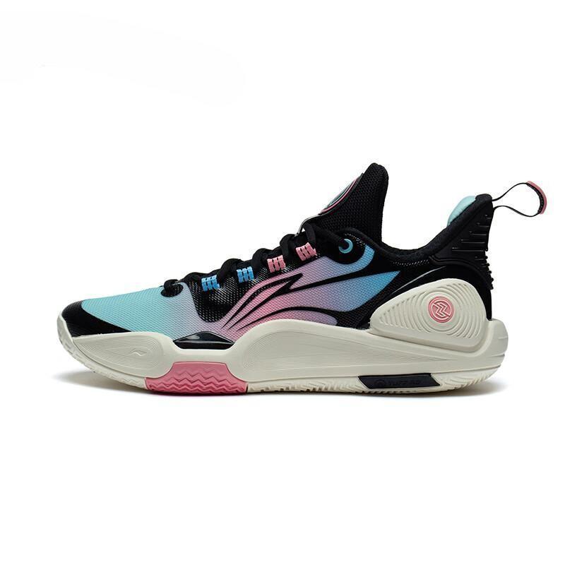 Li-Ning LiNing Speed 9 Cushioning Anti Slip And Wear Resistant Low Top Basketball Shoes Blue Black