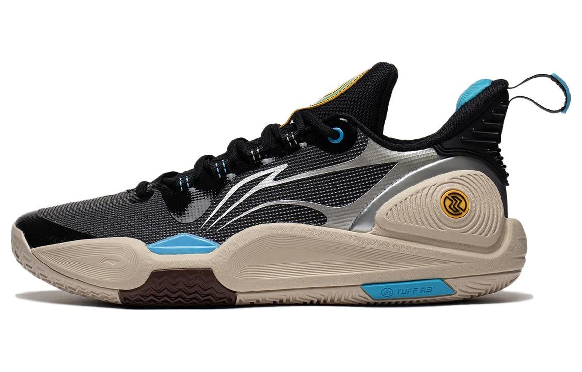 Li-Ning LiNing Speed 9 Abrasion Resistant Cushioning Slip Resistant Low Top Basketball Shoes Men's Black Silver