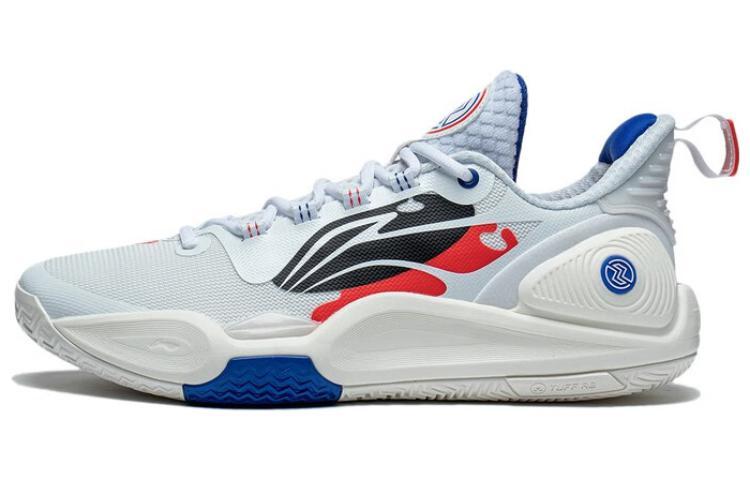 Li-Ning LINING Speed 9 Basketball Shoes Men Low Top White Red