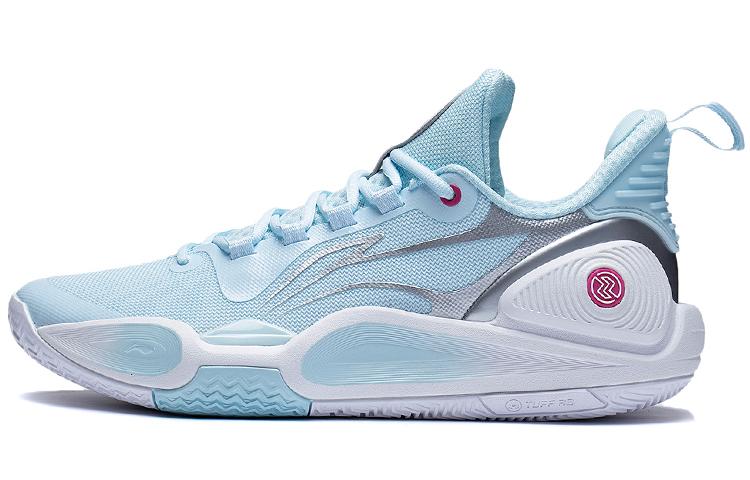 Li-Ning LiNing Speed 9 Cushioning Anti Slip And Wear Resistant Low Top Basketball Shoes Men's Blue Silver