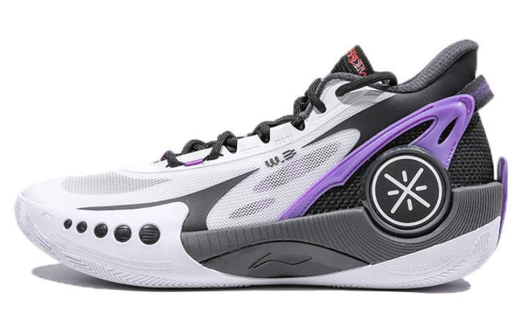 Li-Ning LiNing Shadow 3 Way Of Wade Durable Breathable Low Top Basketball Shoes Men's White Black