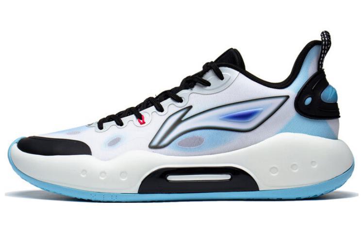 Li-Ning LiNing YuShuai Team Cushioned Slip Resistant Low Top Basketball Shoes Men's White Black