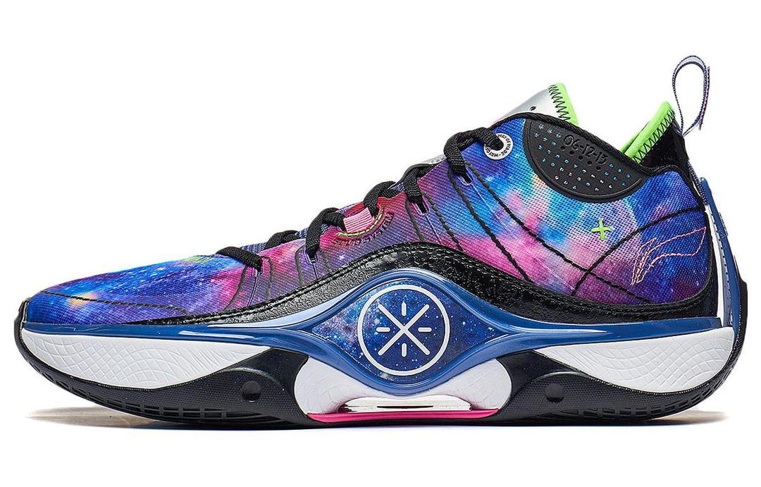 Li-Ning LiNing Wade Shadow 5 Cushioned Slip Resistant Low Top Basketball Shoes Men's Black Purple