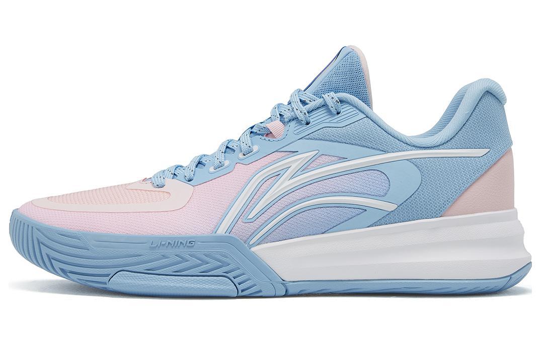 Li-Ning LiNing Flash Energy 3 Cushioning Anti Slip And Wear Resistant Low Top Basketball Shoes Men's Blue Pink