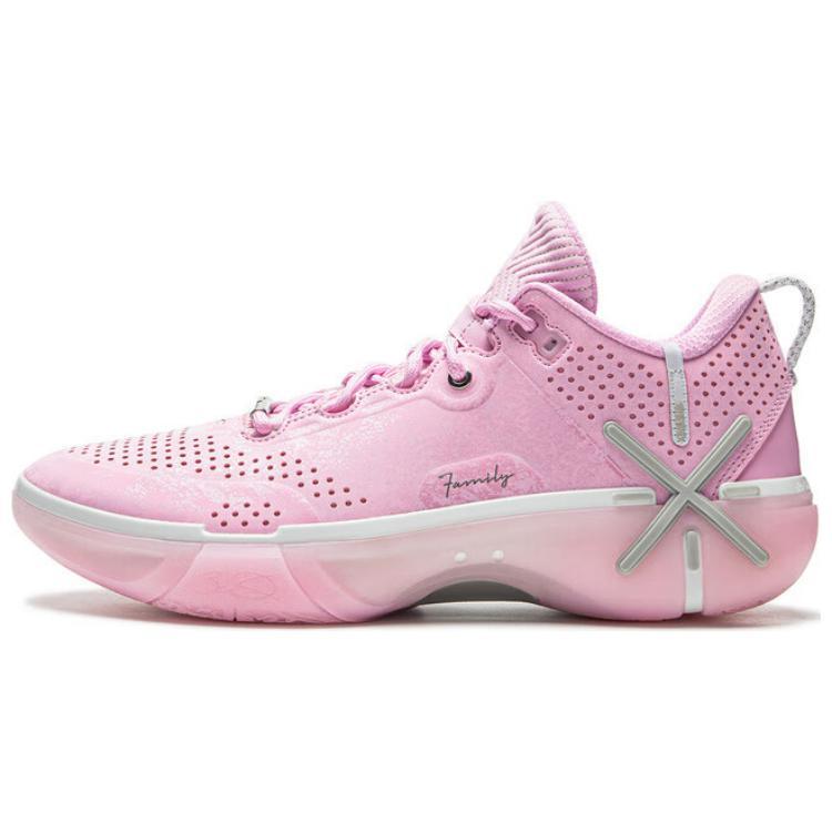 Li-Ning LiNing Wode Phantom 6 Cushioning Anti Slip And Wear Resistant Lightweight Rebound Low Top Basketball Shoes Men's Pink