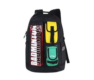 Buy LiNing Polyester Badminton Double-Shoulder Backpack Regular Unisex Black Color-Blocking at Sasom – Authentic and Ready to Ship