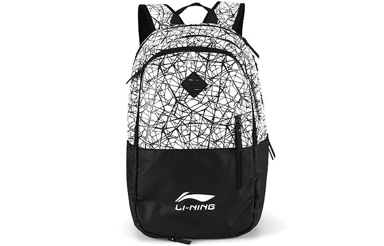 Li-Ning LiNing Polyester Backpack Unisex Black White