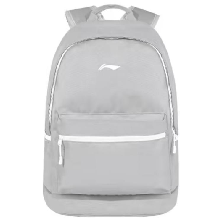 Li-Ning LiNing Sports Life Collection Fabric Backpack Regular Unisex Cream Gray