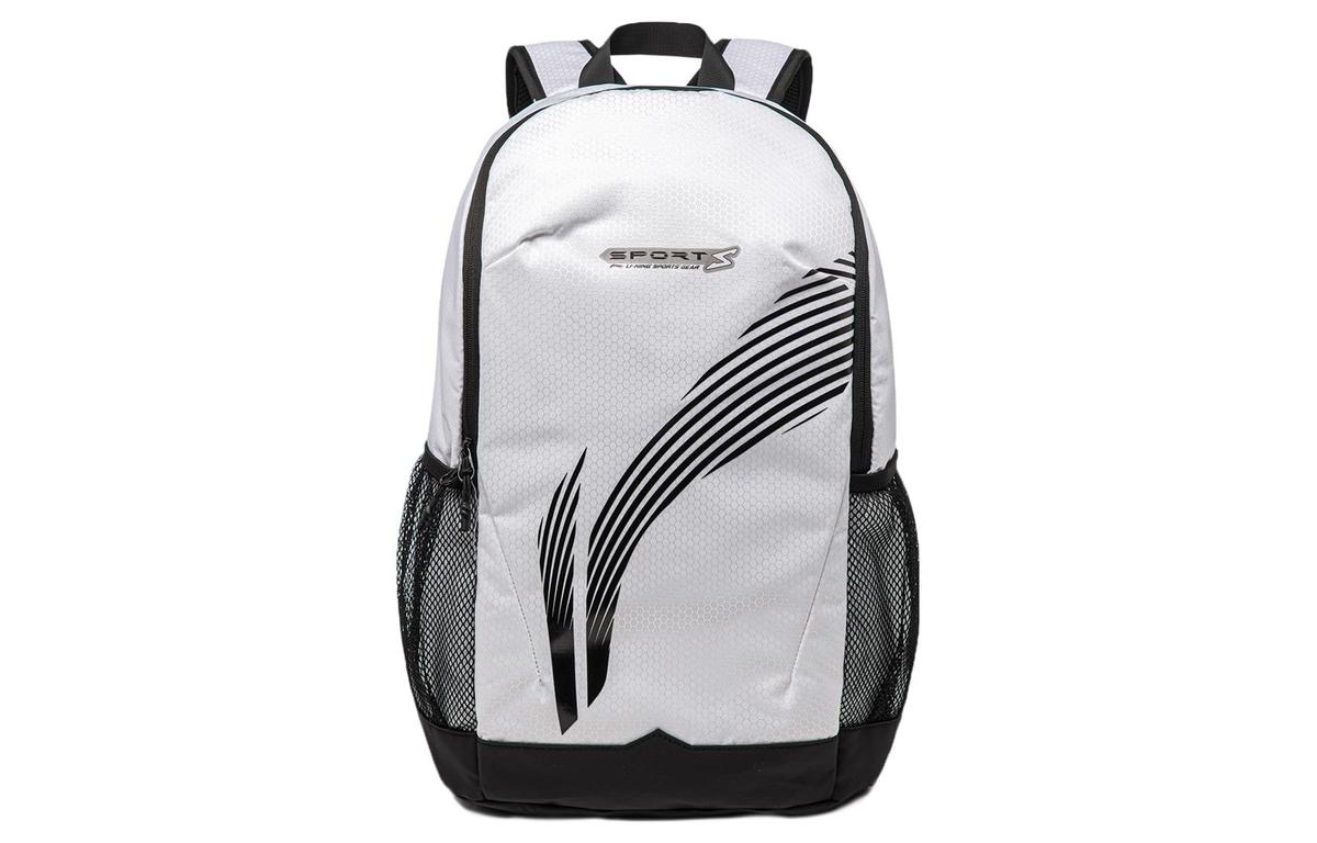Li-Ning LiNing Fitness Series Polyester Student Backpack Regular Unisex White