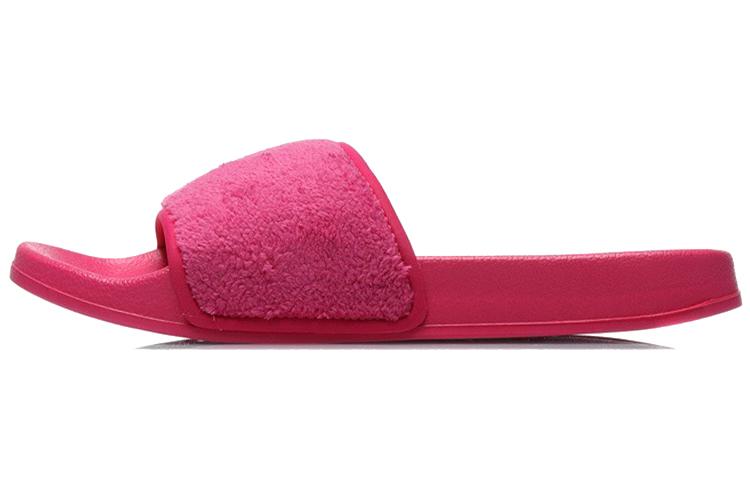 Li-Ning Disney x LiNing Rubber Sole Slip Resistant Quiet Slide Slippers Women's Pink