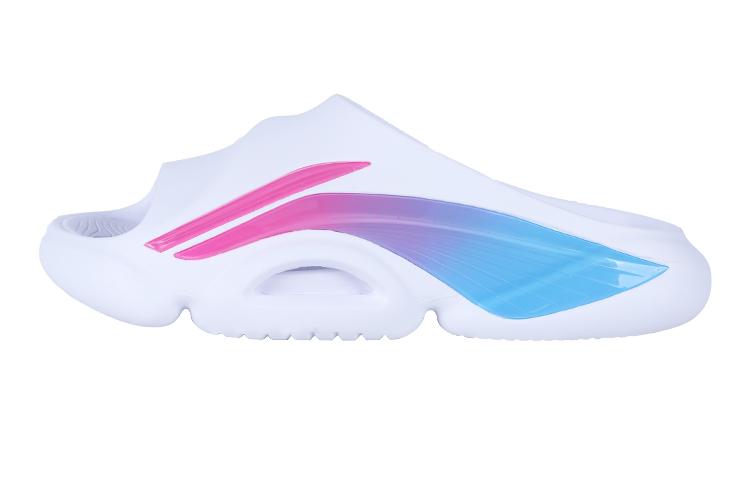 Li-Ning LiNing Speed 8 EVA Slip Resistant Slide Slippers Men's White Pink Blue Cotton Candy PE Edition