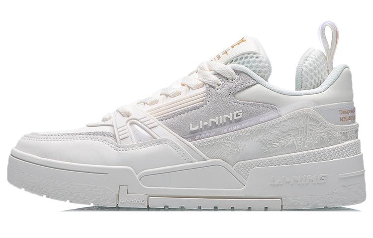 Li-Ning LINING 001 BTC Skateboard Shoes Women's Low Top White/Gold