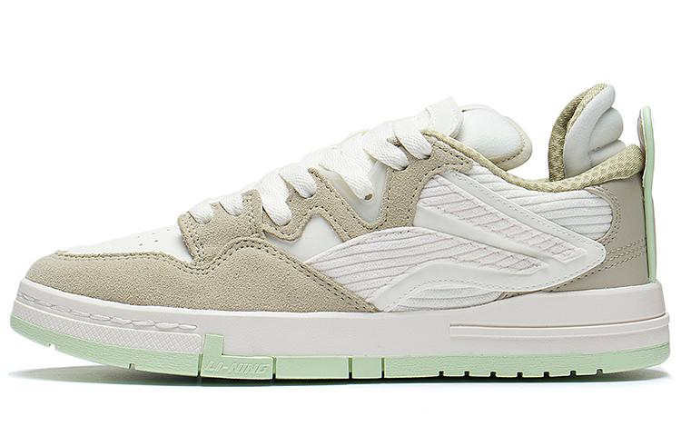 Li-Ning LiNing Wei Wu PRO Pro Anti-Slip Wear-Resistant Low-Top Skateboard Shoes Women's Plain Khaki