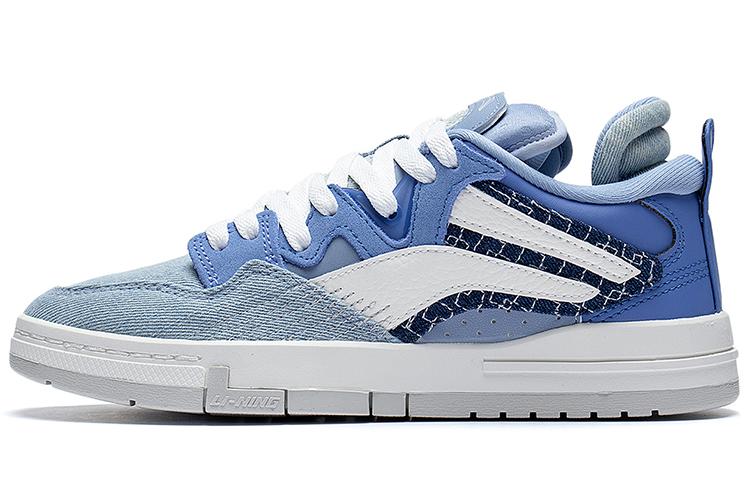 Li-Ning LiNing Wei Wu PRO Pro Lightweight And Wear-resistant Low-Top Skateboard Shoes Women's River Blue