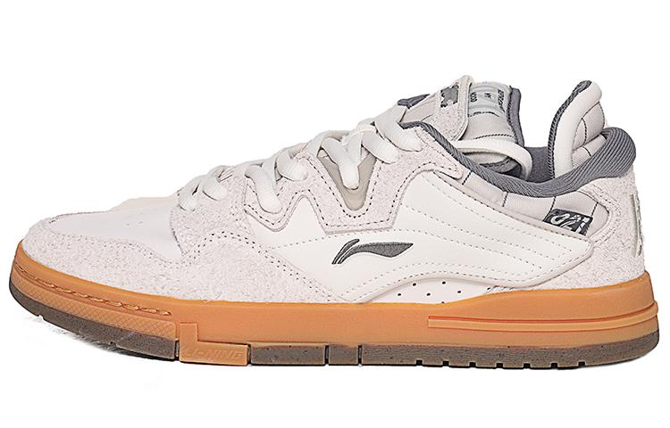 Li-Ning LiNing Wei Wu PRO Pro Non-slip Lightweight Low-Top Skateboard Shoes Men's Gray White