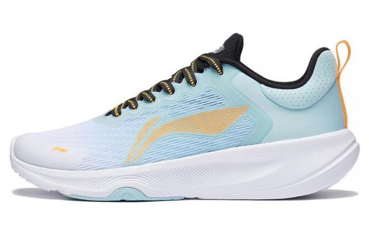 Li-Ning LiNing Lan Guang Anti-Slip And Wear-Resistant Breathable Low-Top Badminton Shoes Men's Blue White Orange