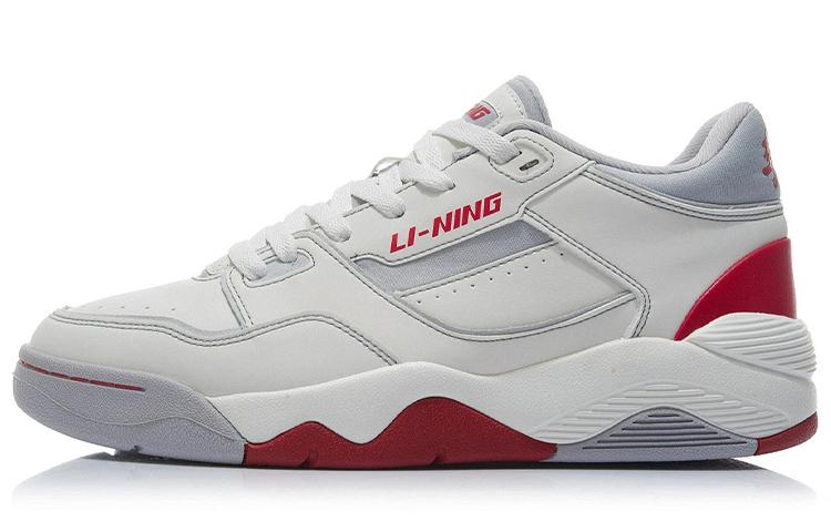 Li-Ning LiNing Retro 80s Cushioning Anti Slip And Wear Resistant Low Top Vintage Basketball Shoes Men's Ivory