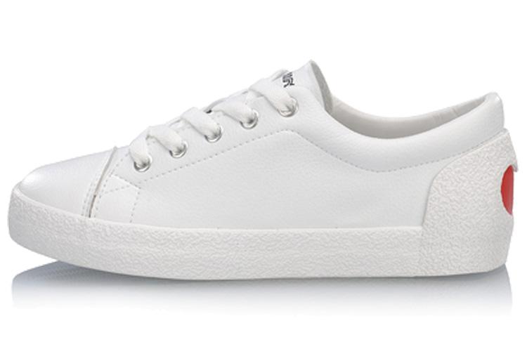 Li-Ning LiNing Vulc Lite Anti-Slip Wear-Resistant Low-Top Skateboard Shoes Women's Standard White