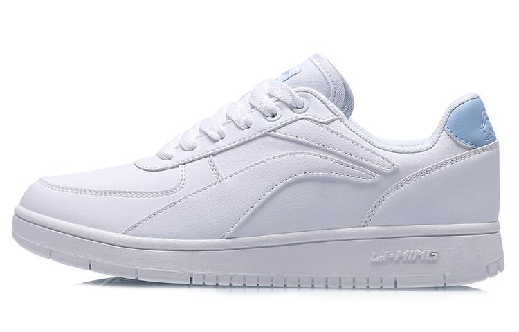 Li-Ning LiNing Youth Style Low Top Skateboard Shoes Women's White Blue
