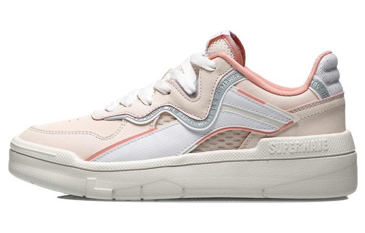 Li-Ning LiNing Wave Spwv Lite Anti Slip Wear Resistant Low Top Skateboard Shoes Women's Pink Gray White